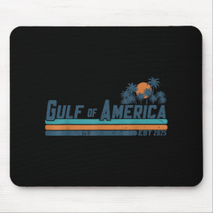 Retro Gulf of US America 2025 American Flag Gulf Mousepad
