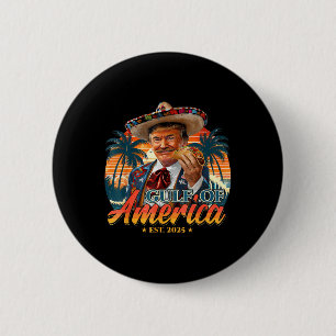 Retro Gulf of US America Est 2025 American Flag G Button