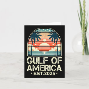 Retro Gulf of US America Est 2025 American Flag G Karte