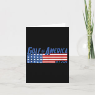 Retro Gulf of US America Est 2025 American Flag G Karte