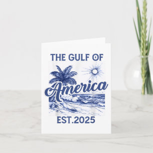 Retro Gulf of US America Est 2025 American Flag G Karte