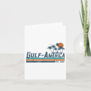 Retro Gulf of US America Est 2025 American Flag G Karte