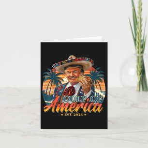 Retro Gulf of US America Est 2025 American Flag G Karte