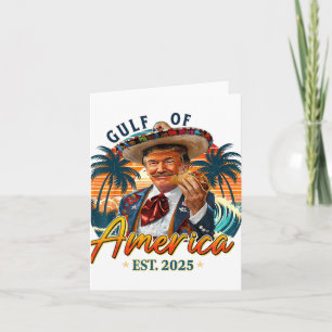 Retro Gulf of US America Est 2025 American Flag G Karte