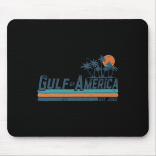 Retro Gulf of US America Est 2025 American Flag G Mousepad