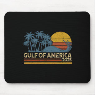 Retro Gulf of US America Est 2025 American Flag G Mousepad