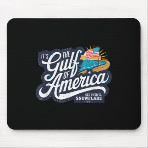 Retro Gulf of US America Est 2025 American Flag G Mousepad
