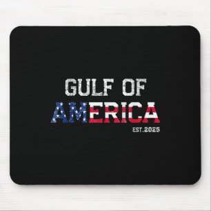 Retro Gulf of US America Est 2025 American Flag G Mousepad