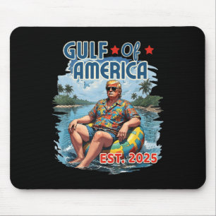 Retro Gulf of US America Est 2025 American Flag G Mousepad