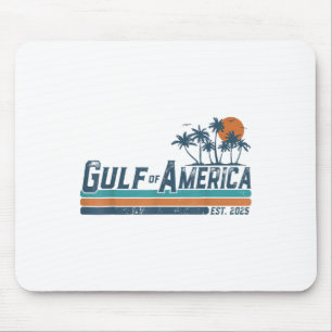 Retro Gulf of US America Est 2025 American Flag G Mousepad