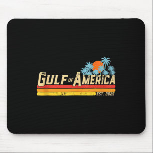 Retro Gulf of US America Est 2025 American Flag G Mousepad