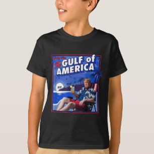 Retro Gulf of US America Est 2025 American Flag G T-Shirt
