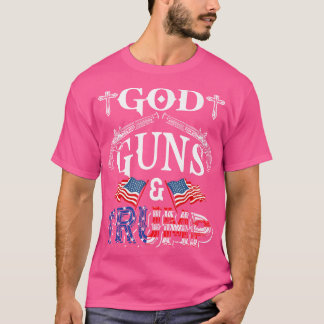 Retro-Guns und Trump ändern amerikanische Flagge T-Shirt