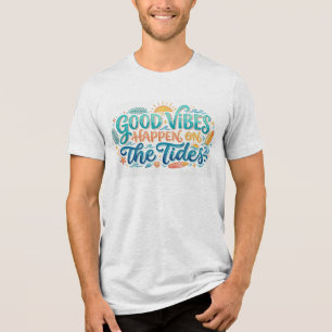 Retro gute Vibes passieren am Tides Beach Tri-Blend Shirt