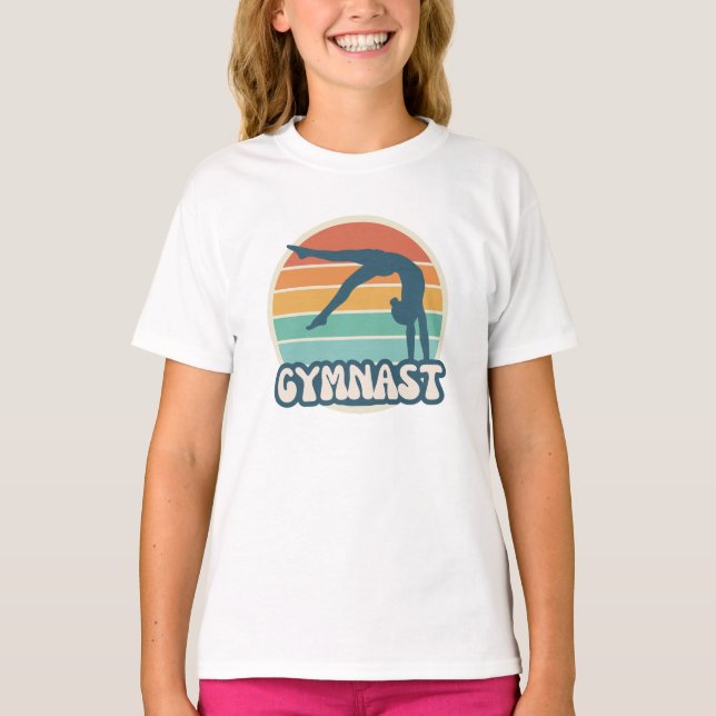 Retro Gymnast T - Shirt | Vintages Shirt (Vorderseite)