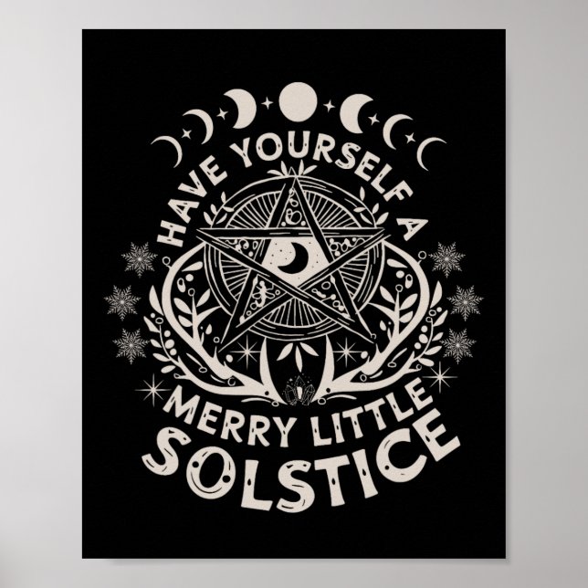 Retro haben sich ein fröhliches kleines Weihnachte Poster (Vorne)