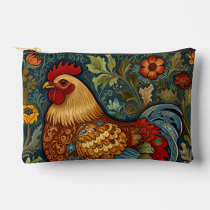 Retro-Hahn boho schicke Hähnchen Zubehörtasche