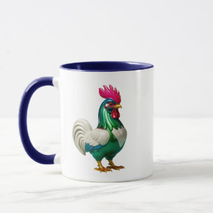 Retro Hahn Vogel Tasse