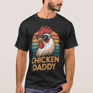 Retro-Hähnchen-Vati Vintage 70er Retro Lustiger Ba T-Shirt