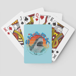 Retro-Hai-Angler-Anglergeschenk Spielkarten