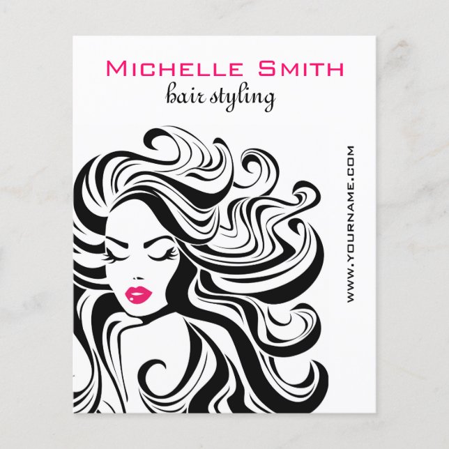 Retro Hairstyling-Marketing Flyer (Vorne)