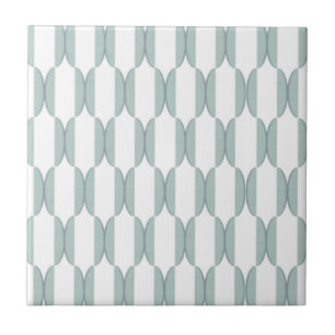 RETRO HALBMOND IN DER HELLGRÜNEN FARBE FLIESE