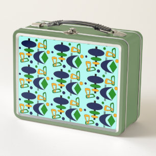Retro-Halbmond-Totem-Formen Metall-Lunchbox Metall Brotdose