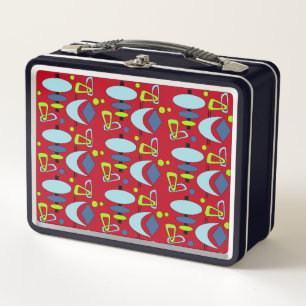 Retro-Halbmond-Totem-Formen Metall-Lunchbox Metall Brotdose