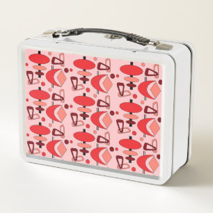 Retro-Halbmond-Totem-Formen Metall-Lunchbox Metall Brotdose