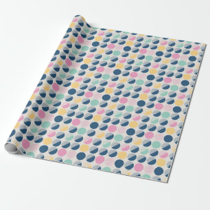 Retro Halbrund-Muster Geschenkpapier