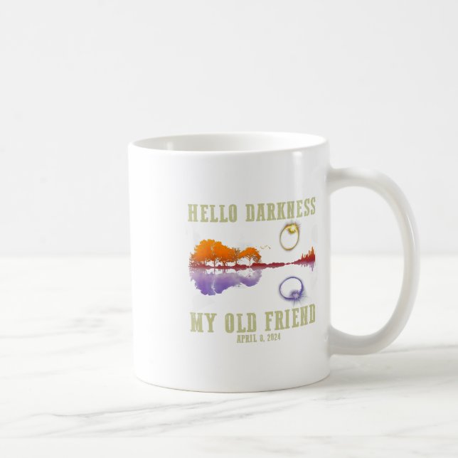 Retro Hallo Dunkelheit Mein alter Freund Funny Tot Kaffeetasse (Rechts)
