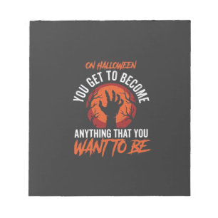 Retro Halloween Alles was du willst Design_1 Notizblock
