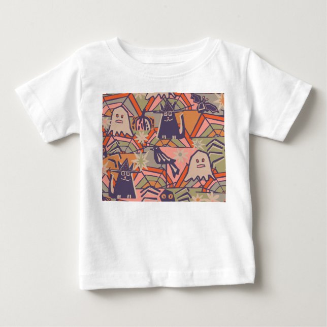 Retro Halloween Baby T-shirt (Vorderseite)