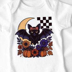 Retro Halloween-Boot mit mondgotischer Ästhetik Baby Strampler