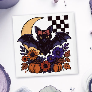 Retro Halloween-Boot mit mondgotischer Ästhetik Magnet