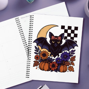 Retro Halloween-Boot mit mondgotischer Ästhetik Planer