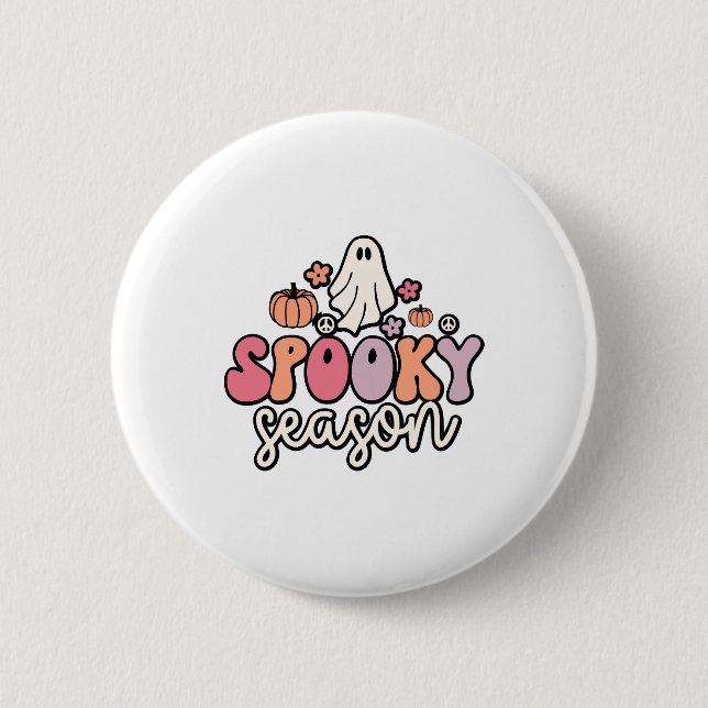 Retro Halloween Button (Vorderseite)