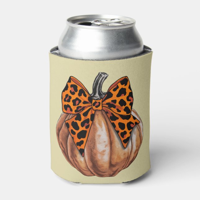 Retro Halloween Coquette Bow Pumpkin Spooky Fall Dosenkühler (Kanne Vorderseite)