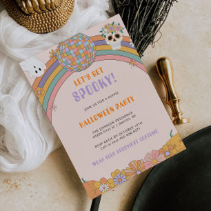 Retro Halloween Einladung für ein Groovy Halloween