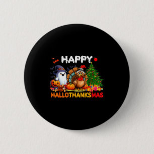 Retro Halloween Erntedankfest Weihnachten Frohe Ha Button