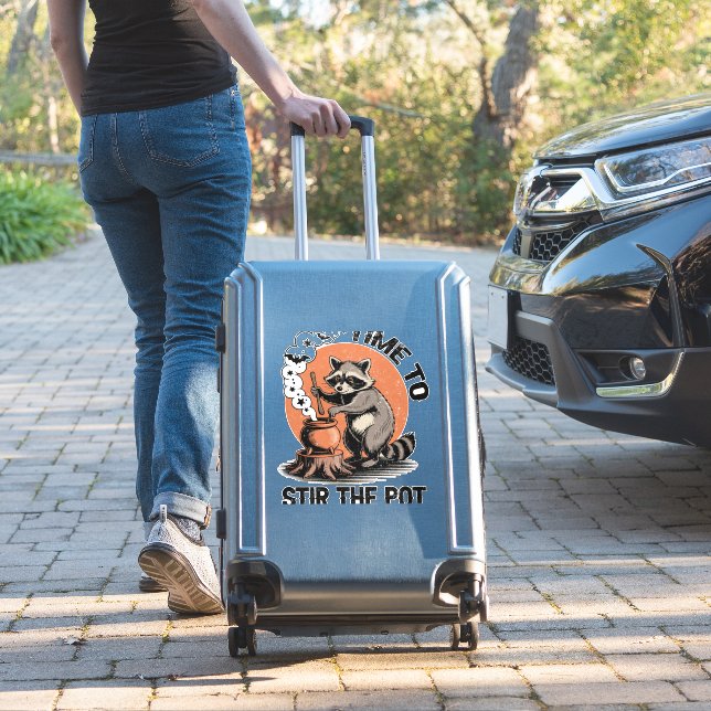 Retro Halloween Feral Time to Stir The Pot Aufkleber (Koffer Insitu)