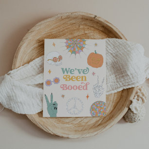 Retro Halloween Games Boo Neighbour Game Sign Poster