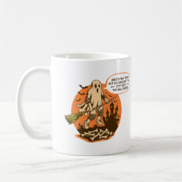 Retro Halloween Ghost Safety - Bleibe Safe Kaffeetasse