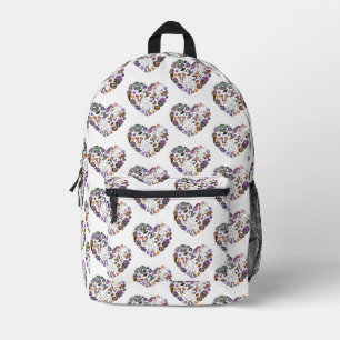 Retro Halloween Ghosts mit Roller Blades Bedruckter Rucksack