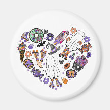 Retro Halloween Ghosts mit Roller Blades