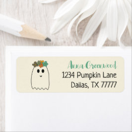 Retro Halloween Groovy Rücksendeadresse der 70er J