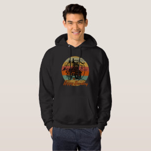 Retro Halloween Happy Haunting Spuk House Hoodie