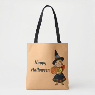 Retro-Halloween-Hexe Tasche