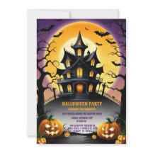Retro Halloween Invitation Jour d'Hauning Spirits