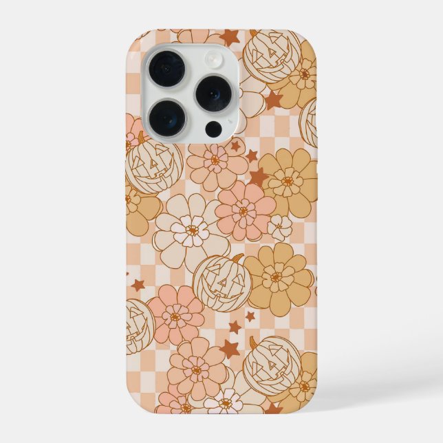 Retro Halloween iPhone 15 Pro Hülle (Rückseite)